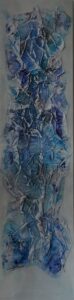 <strong>ohne Titel</strong> Acryl, Papier auf Leinwand 120x30 cm, 2019